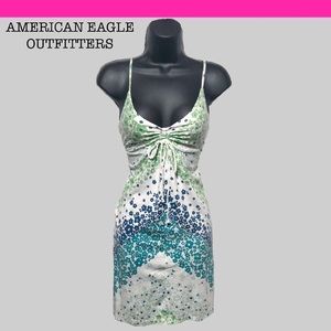 American Eagle Floral Sundress/Swim Cover-Up